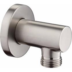 Ben Connect Round muuraansluitbocht RVS-look