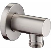 Ben Connect Round muuraansluitbocht RVS-look - thumbnail