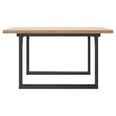Salontafel O-frame 90x90x45,5 cm grenenhout en gietijzer