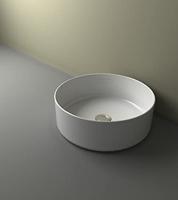 Wiesbaden Link opzetwastafel rond 400x145 wit - thumbnail