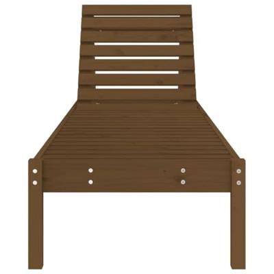 Ligbed 199,5x60x74 cm massief grenenhout bruin