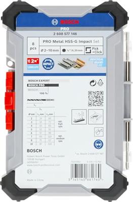 Bosch Accessoires Metaalboren | Robustline HSS | zeskant | 8-Delig | 2607019922 - 2608577146 - 2608577146 Bosch Accessoires Metaalboren | Robustline HSS | zeskant | 8-Delig | 2607019922 - 2608577146 - 2608577146