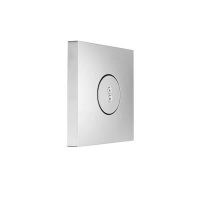 Bodyjet Hotbath Twist Inbouw Massage Vierkant 8x8 cm Geborsteld Nikkel