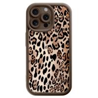 iPhone 15 Pro Max bruine case - Golden wildcat - thumbnail