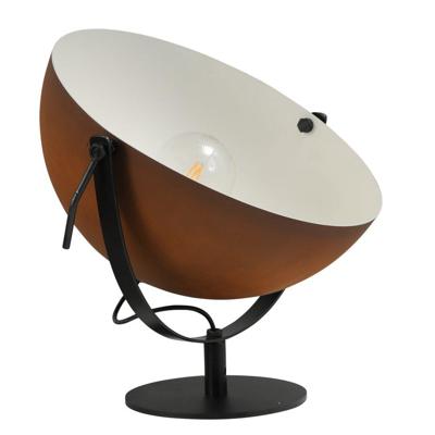 Masterlight RoestbruineIndustria Uplighter 40cm met witte binnenkant - 4198-25-06-B