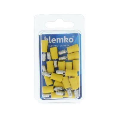 Rondsteker 6mm² 5mm geïsoleerd 25 stuks 170970 Klemko hersluitbare verpakking