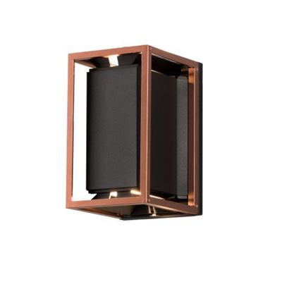 KonstSmide BuitenlampVale Up-Down zwart met roodkoper - 424-759