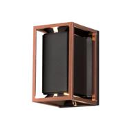 KonstSmide BuitenlampVale Up-Down zwart met roodkoper - 424-759 - thumbnail