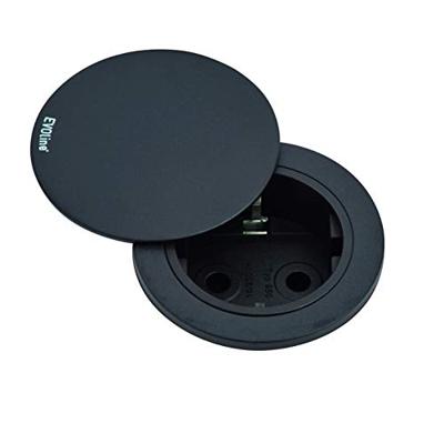 EVOline 159280004100 Inbouwstekkerdoos 1-voudig Zwart 1 stuk(s)
