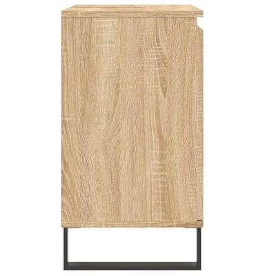 Badkamerkast 58x33x60 cm bewerkt hout sonoma eikenkleurig