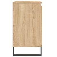 Badkamerkast 58x33x60 cm bewerkt hout sonoma eikenkleurig - thumbnail