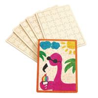 Colorations Maak je eigen houten puzzel, 6st. - thumbnail