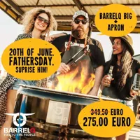 Olievat barbecue 200L + barbecueschort COMBI DEAL - thumbnail