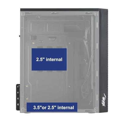 Akyga AK36BK computerbehuizing Micro Tower Zwart