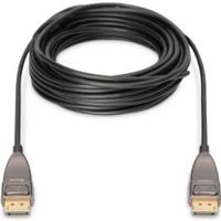 Digitus AK-340107-200-S DisplayPort-kabel DisplayPort / Glasvezel Aansluitkabel DisplayPort-stekker, DisplayPort-stekker 20.00 m Zwart 8K UHD - thumbnail