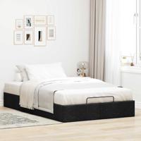 Bedframe zonder matras 120x200 cm stof zwart - thumbnail