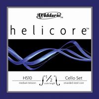 D&apos;Addario H510 1/2M Helicore Cello String Set 1/2 Scale,Medium Tension Cello snaren set - thumbnail