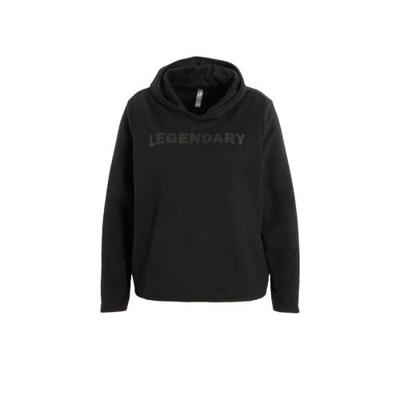 Only Play Curvy Plus Size sportsweater Fud zwart Only Play Curvy Plus Size sportsweater Fud zwart