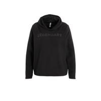 Only Play Curvy Plus Size sportsweater Fud zwart - thumbnail