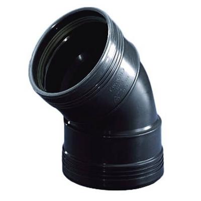 PP bocht 45 graden manchet - 125 mm PP bocht 45 graden manchet - 125 mm