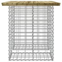 Tuinbank schanskorfontwerp 100x70x72 cm gempregneerd hout - thumbnail