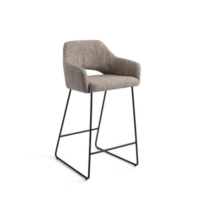 Jesper Home Yanai barkruk H65 Biscuit Beach slide black