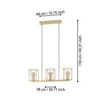 Eglo Gouden eettafel hanglampCumiole - 900399 - thumbnail