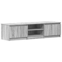 Tv-meubel 140x40x35,5 cm bewerkt hout grijs sonoma eikenkleurig - thumbnail