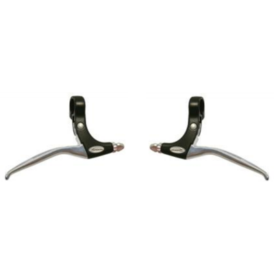 Saccon remhendel set, aluminium. zwart/zilver.