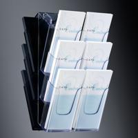 Sigel LH137 LH137 Folderhouder Acrylglas helder DIN A6, DIN lang 1 stuk(s) Aantal vakken: 3 (b x h x d) 120 x 375 x 115 mm - thumbnail