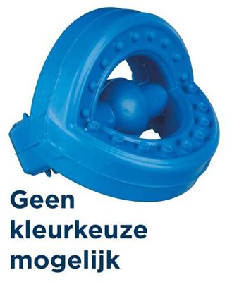 TRIXIE NATUURRUBBER TREKSPEELTJE MET GRIP ASSORTI 7X7X7 CM 3 ST