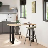 Bartafelpoten 2 st U-vormig 60x(90-91) cm staal zwart - thumbnail