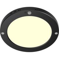 LED Plafondlamp met Bewegingssensor + Dag en Nacht Sensor - Brinton Noctis - 20W 1800lm - Warm Wit 3000K - Opbouw/Inbouw - Zwart Rond - thumbnail