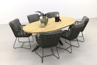 4 Seasons Fabrice green/Taste Prado Ellips 240x115 cm. tuinset - 7-delig - thumbnail