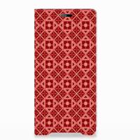 Sony Xperia XZ3 Hoesje met Magneet Batik Rood - thumbnail