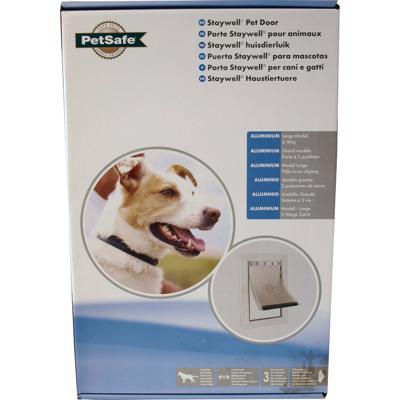 Petsafe hondenluik tot 45 kg aluminium wit