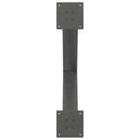 Eettafelpoten 2 st X-vormig 80x(72-73) cm staal antraciet - thumbnail