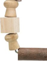 TRIXIE BOOGSCHOMMEL MET BONTE BLOKJES HOUT 20X29 CM 3 ST - thumbnail