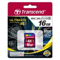 Transcend Ultimate SDHC-kaart Industrial 16 GB Class 10, UHS-I - thumbnail