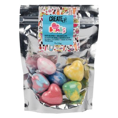 Create It! beauty bruisballen hartjes 7-pack