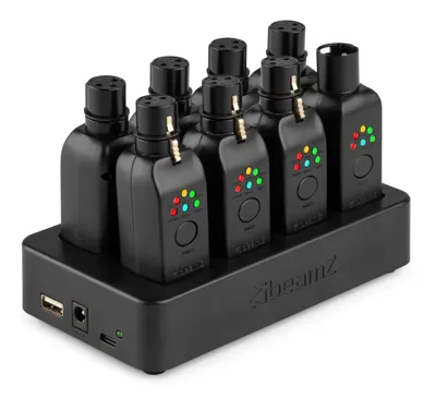 Beamz compleet draadloos DMX systeem WD1F