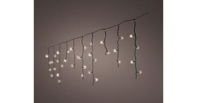 Lumineo icicle twinkle 175led 7.5m Klassiek warm Zwart kabel