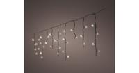 Lumineo icicle twinkle 175led 7.5m Klassiek warm Zwart kabel - thumbnail