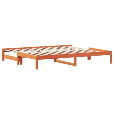 Slaapbank met onderschuifbed 90x200 cm massief grenenhout