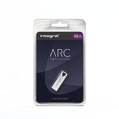 Integral ARC USB stick 2.0, 32 GB, zilver Integral ARC USB stick 2.0, 32 GB, zilver