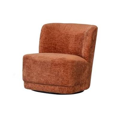 WOOOD Draaifauteuil 'Atty' Structure Velvet, kleur Blossom