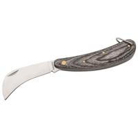 Baladéo zakmes Serpette 18,5 cm RVS/hout grijs/zilver - thumbnail