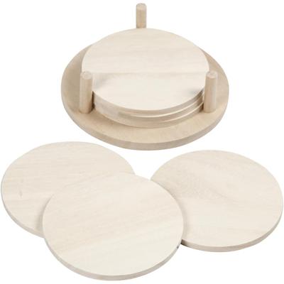 Creativ Company Schijven, d 9,5 cm, dikte 5 mm, 6 stuk/ 1 doos