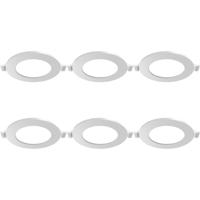 LED Downlight Inbouwspot 6 Stuks - Brinton Thin - 3W 220lm 120° Bundelhoek - Helder/Koud Wit 6500K - IP40 - Rond - Wit - Ø85mm Buitenmaat - Ø70mm Zaagmaat - thumbnail