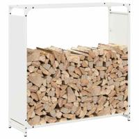 Brandhoutrek 90x28x90 cm koudgewalst staal wit - thumbnail